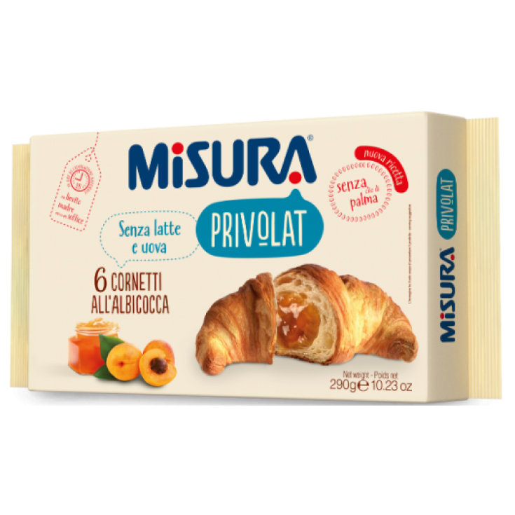 Misura Privolat Cornetti All Albicocca Senza Latte Senza Olio Di Palma 290g