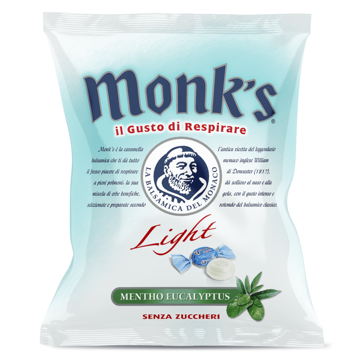 Monk's Caramelle Light Senza Zucchero Euc/ment 80g