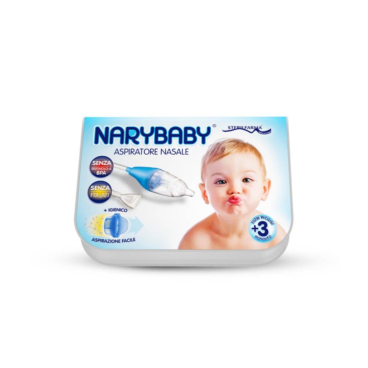 Sterilfarma&reg; NaryBaby&reg; Aspiratore Nasale + 3 Filtri 1 Pezzo