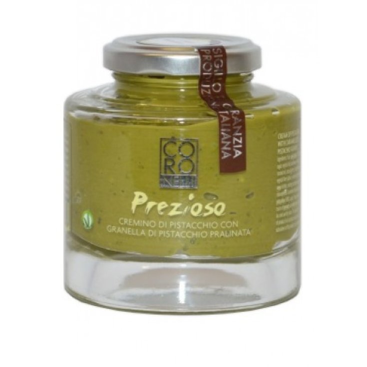 Prezioso Cremino Di Pistacchio Con Granella Di Pistacchio Pralinata 200g