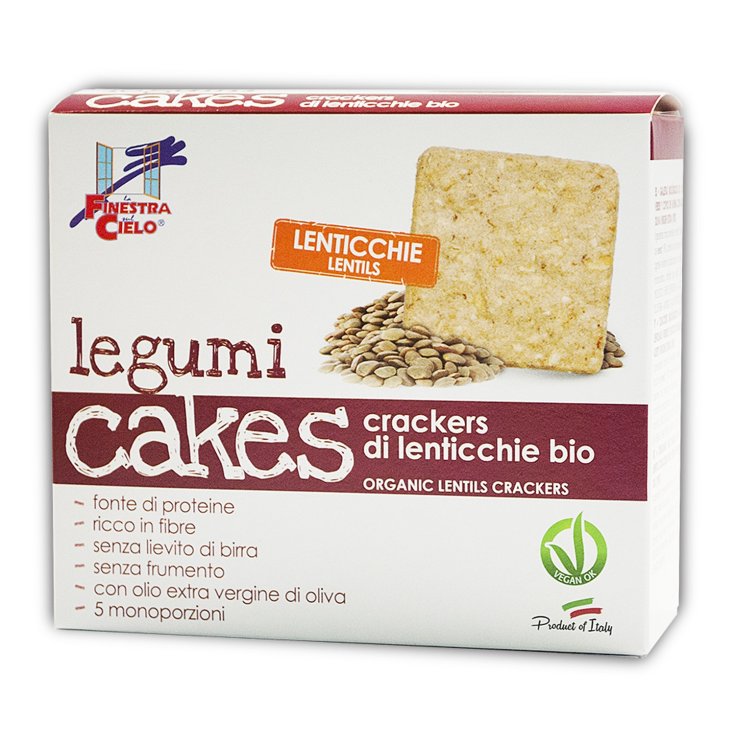 La Finestra Sul Cielo Legumicakes Crackers Di Lenticchie Bio 250g