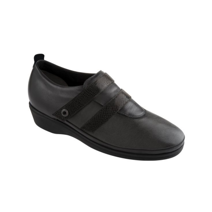 Dr. Scholl Albac Calzatura In Pelle E Tessuto Elasticizzato Colore Nero Num. 39