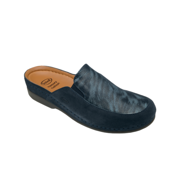 Scholl Olara Pelle Scamosciata Donna Navy Blue 41