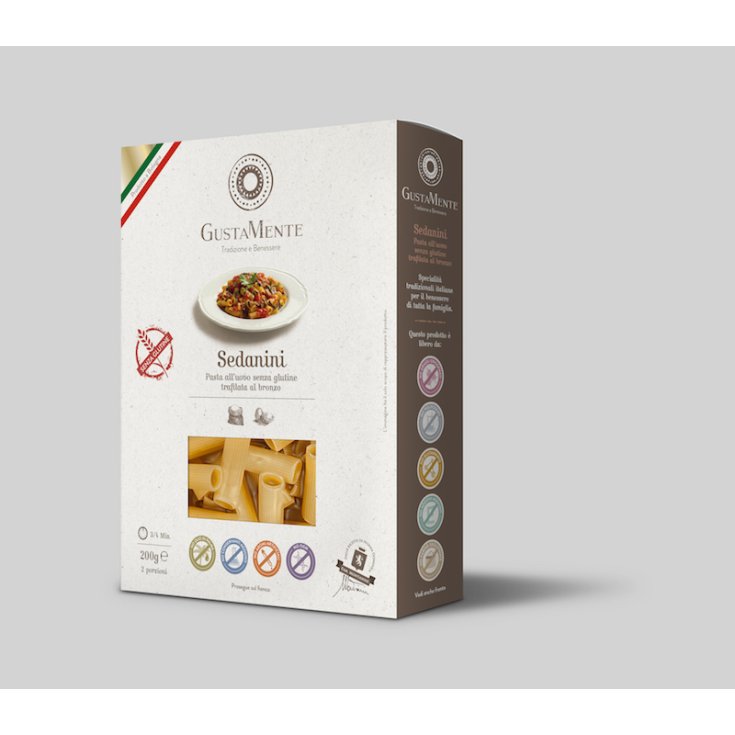 GustaMente Sedanini Trafilati Al Bronzo Senza Glutine 200g