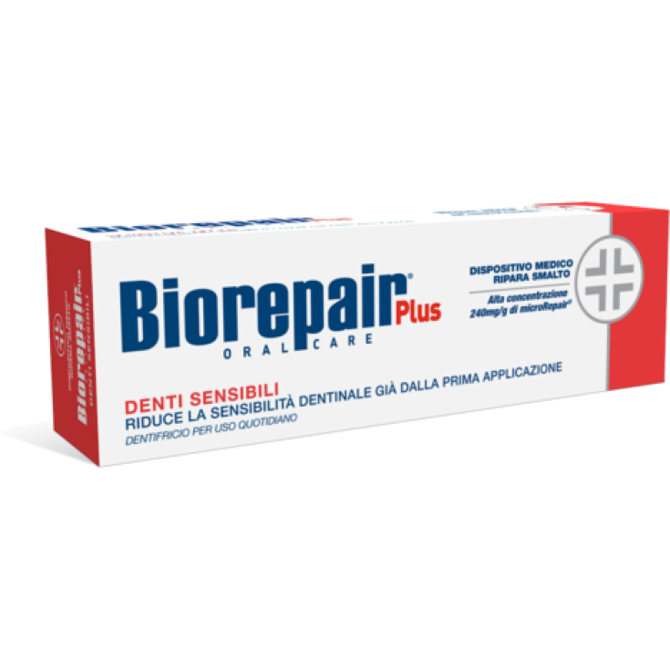 Biorepair Oral Care Plus Denti Sensibili Riduce la Sensibilit&agrave; Dentinale Dentifricio 75ml