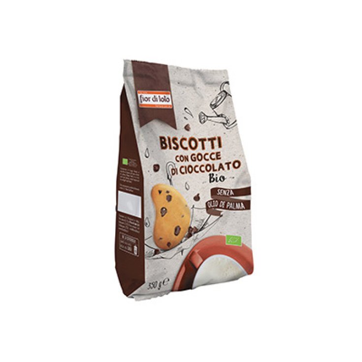 Il Fior Di Loto Biscotti Con Gocce Di Cioccolato Biologico 350g