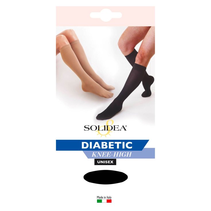 Solidea Diabetic Knee-High Colore Camel 4-XL Un Paio Di Gambaletti