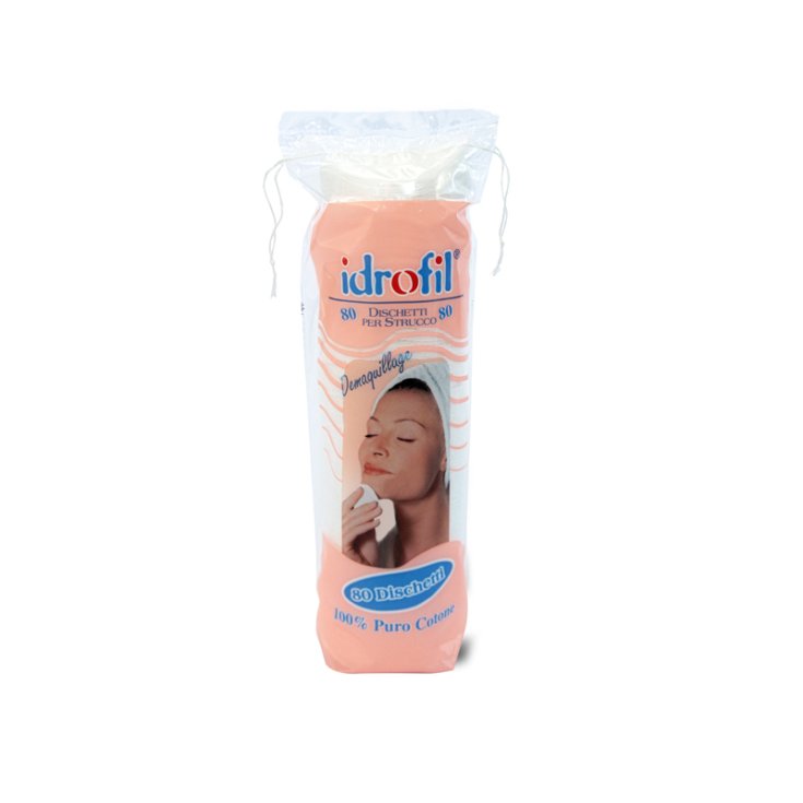 Idrofil Dischetti Struccanti 100% Puro Cotone 80 Pezzi