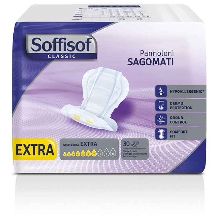 Silc Soffisof Pannolone Sagomato Classico Assorbenza Extra 30 Pezzi