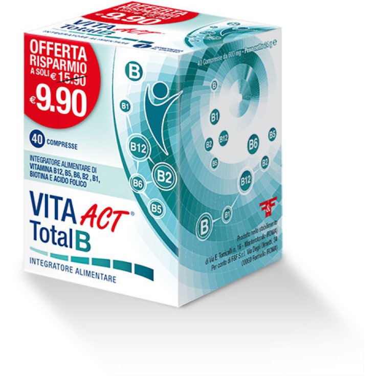Linea Act Vita Act Total B Integratore Alimentare 40 Compresse Linea Act Vita Act Total B Integratore Alimentare 40 Compresse