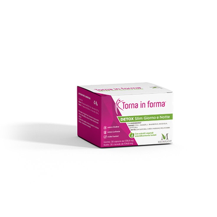 Torna in Forma Detox Slim Giorno E Notte Integratore Alimentare 60 Capsule