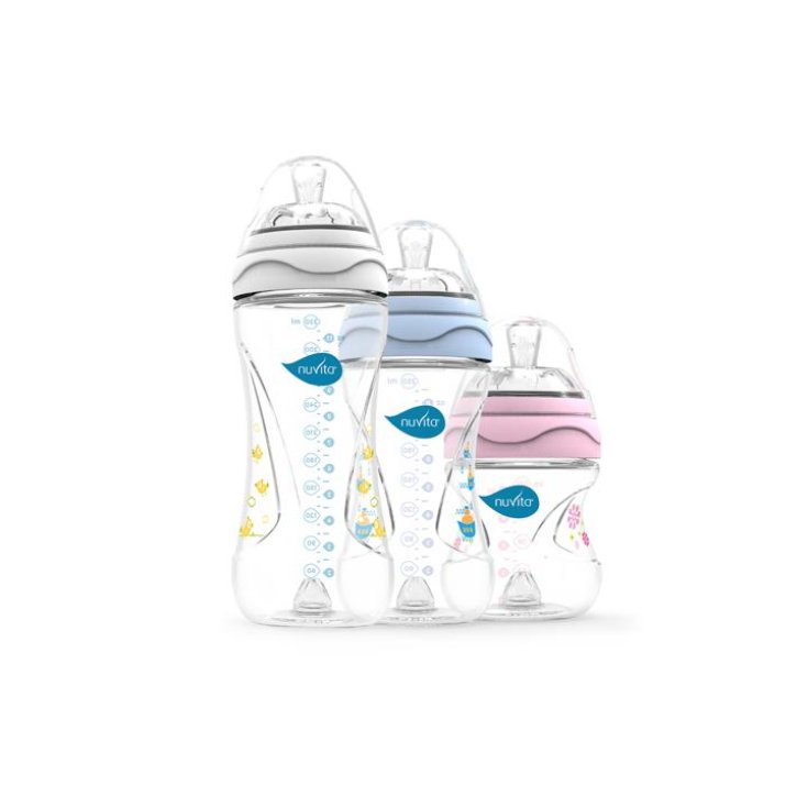 Nuvita Mimic Biberon 150ml Colore Bianco 1 Pezzo