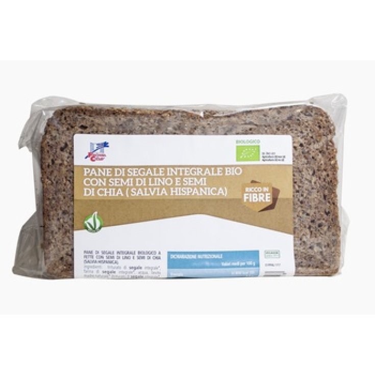 La Finestra sul Cielo Pane di Segale Integrale con Semi di Lino e Chia 500g