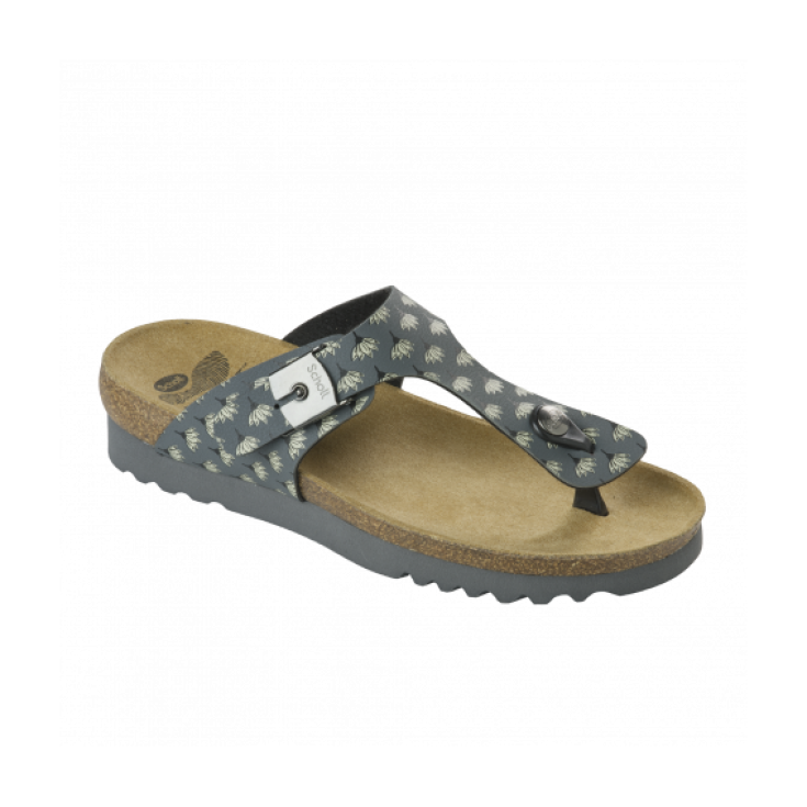 Scholl Boa Vista Up Infradito Donna Plantare Bioprint Colore Grigio Stampato Misura 36