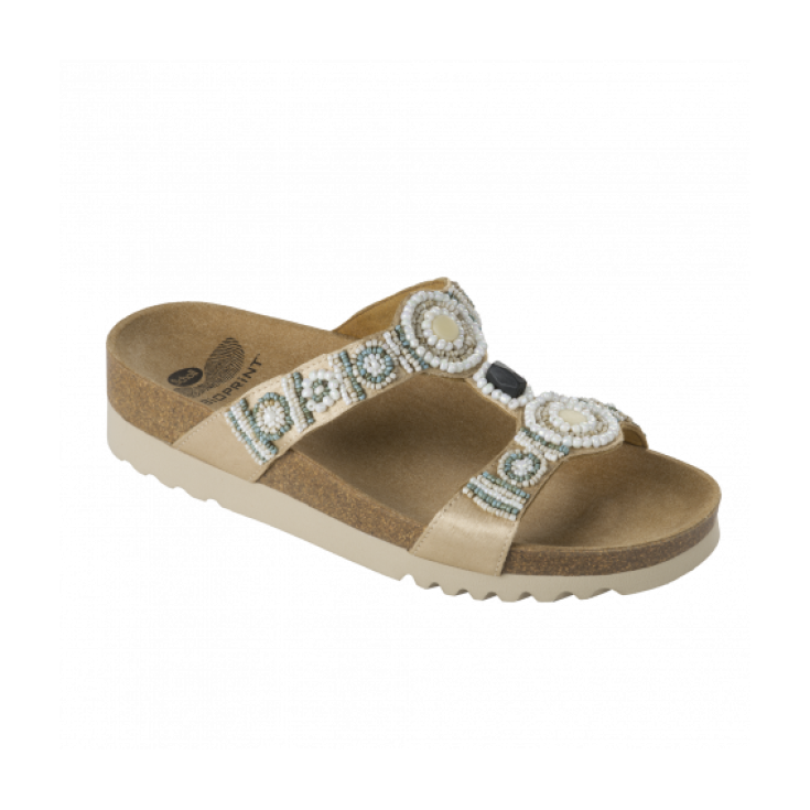Scholl New Bogot&agrave; Wedge Sandalo Donna Colore Crema Misura 40