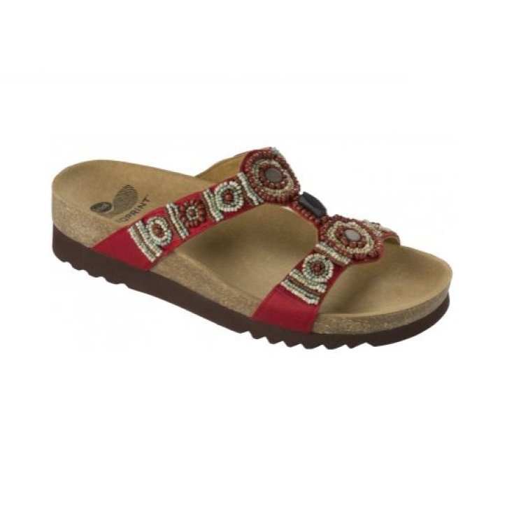 Scholl New Bogot&agrave; Wedge Infradito Donna Plantare Bioprint Colore Rosso Taglia 41