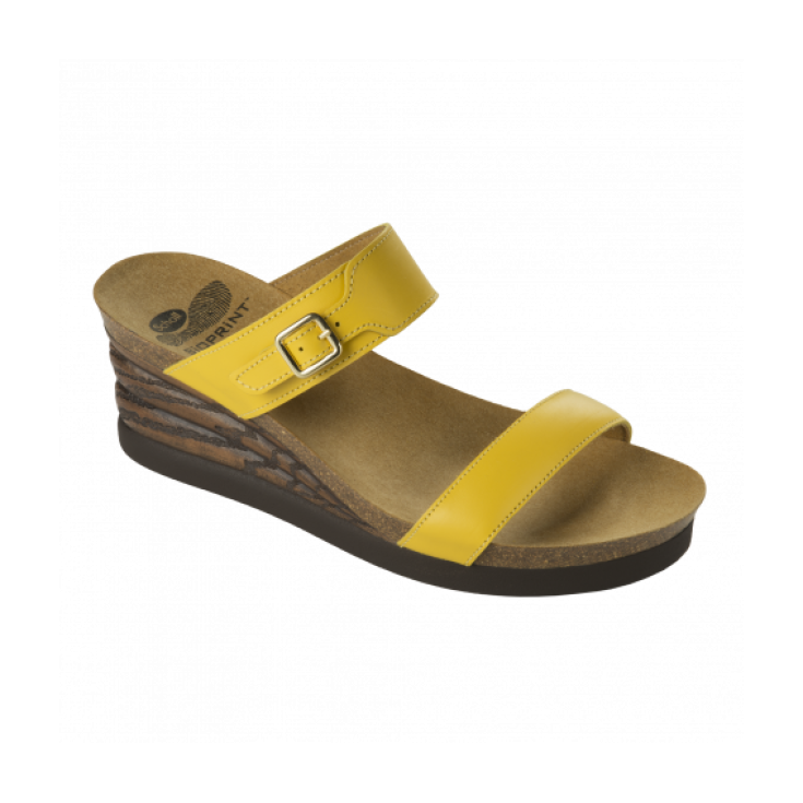 Scholl Morella Sandalo Donna Plantare Bioprint Colore Ocra Misura 36
