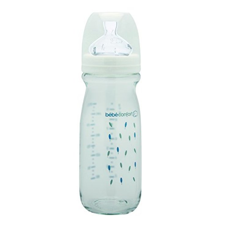 Bebe Confort Biberon Vetro Termoresistente 270ml Misura 1