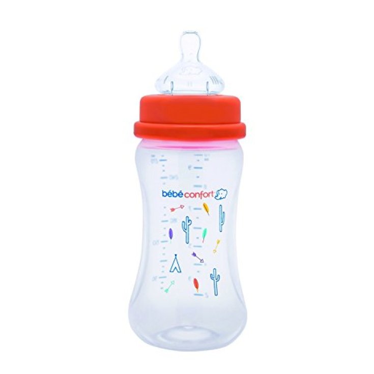 Bebe Confort Biberon Classico  a Collo Standard in PP 360ml Misura 2 Colore Corallo