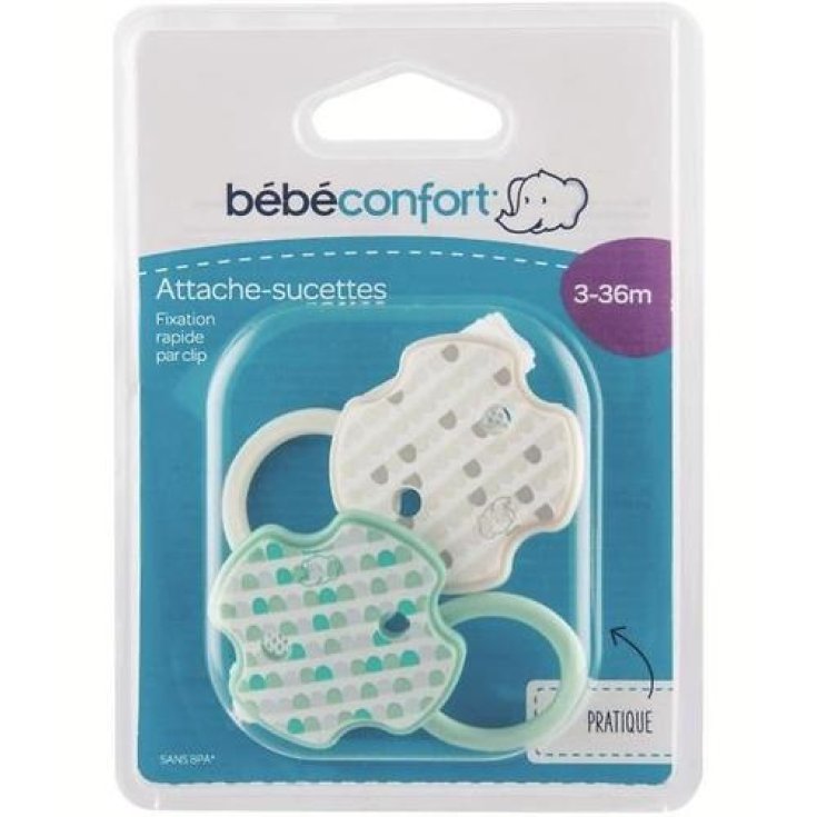 Bebe Confort Attacca Succhietto con Clip 2 Attacchini