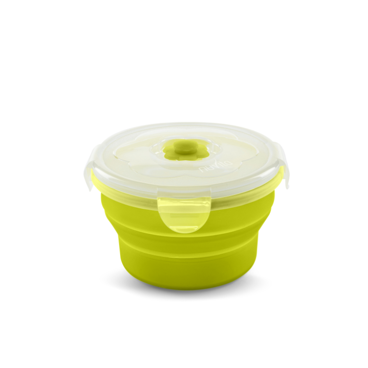 Nuvita Contenitori Pieghevoli In Silicone 540ml Colore Verde