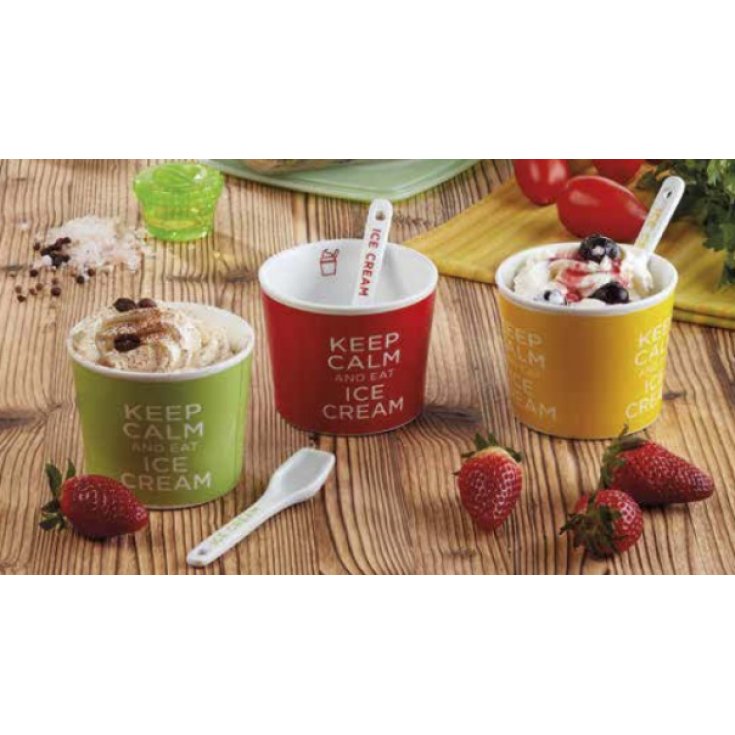 Wd Lifestyle Coppetta Gelato Con Cucchiaino Verde 1 Pezzo