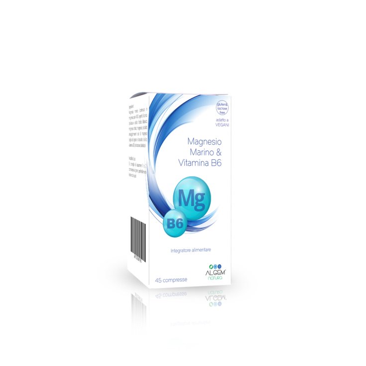 Algem Natura Magnesio Marino & Vitamina B6 Integratore Alimentare 45 Compresse Algem Natura Magnesio Marino & Vitamina B6 Integratore Alimentare 45 Compresse