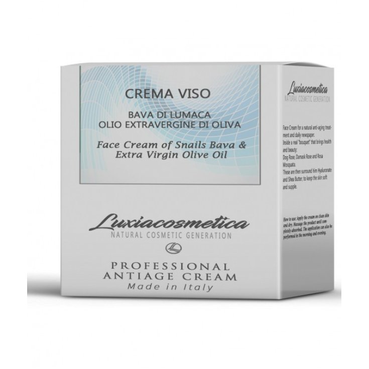 Luxiacosmetica Crema Viso Bava Di Lumaca Olio Extravergine Di Oliva 50ml