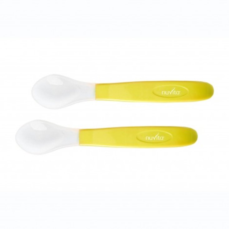 Nuvita Set 2 Cucchiai In Silicone Verde