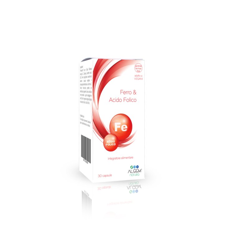 Algem Natura Ferro&Acido Folico Integratore Alimentare 30 Capsule
