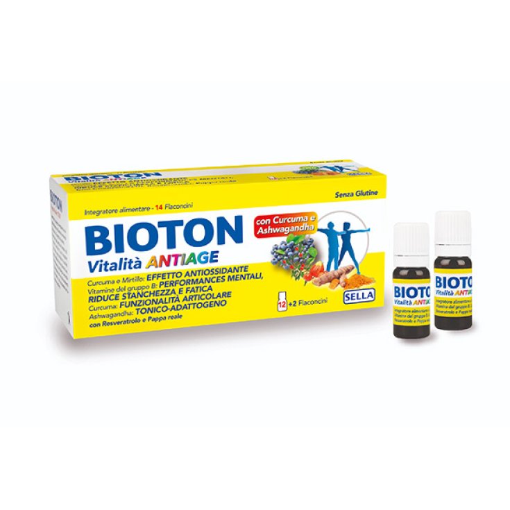 Sella Bioton Vitalit&agrave; 50+ Anti-Age Integratore Alimentare 14 Flaconcini