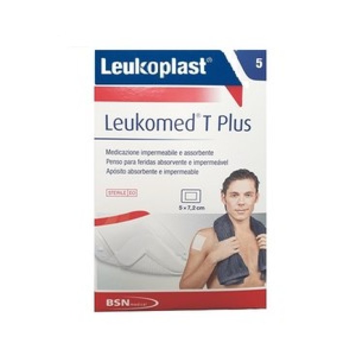 Leukoplast Leukomed T Plus Medicazione Trasparente 5 Pezzi 7,2x5cm
