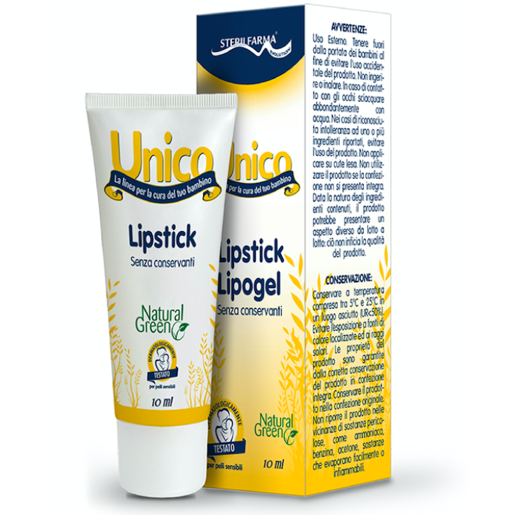 Sterilfarma&reg; Unico Lipstick Lipogel  Balsamo Labbra Senza Conservanti10ml