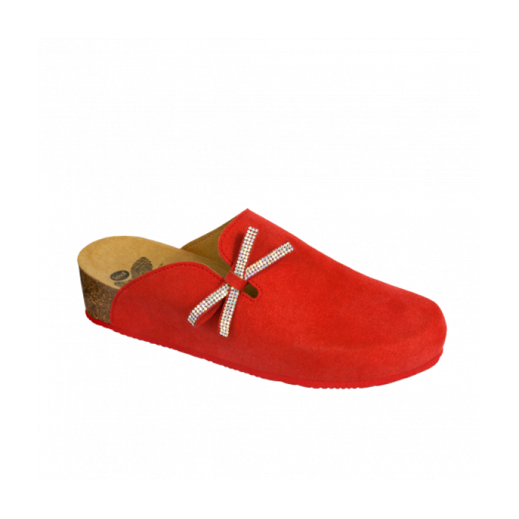 Scholl Ambla Ciabatta Donna Plantare Bioprint Colore Rosso Misura 36