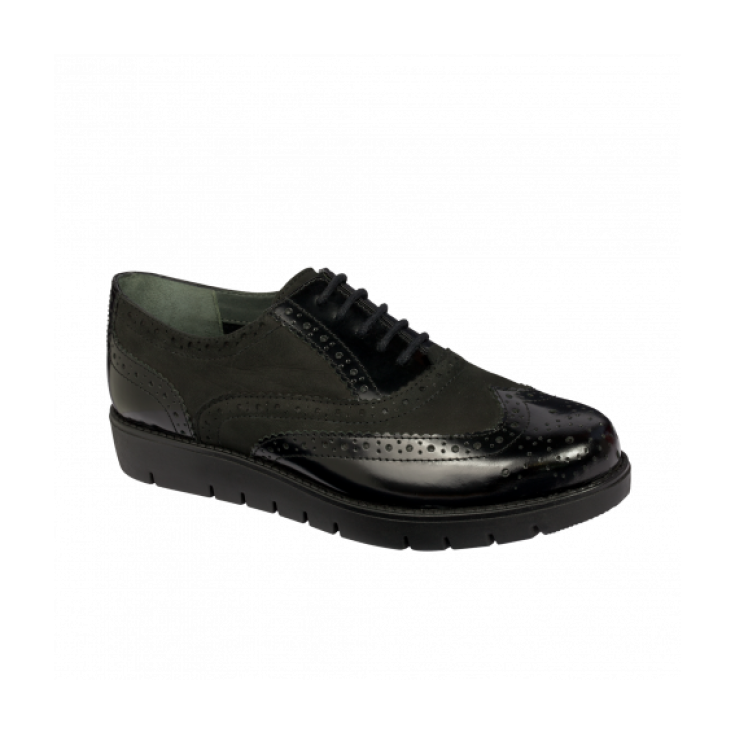 Scholl Virginia Nubuck Pelle Lucida Donna Nero 36