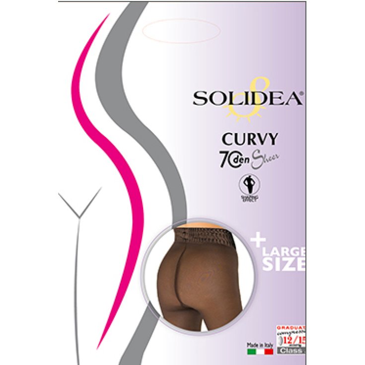 Solidea Curvy 70 Sheer Colore Sm24 Camel Taglia 3ML-XL Un Paio