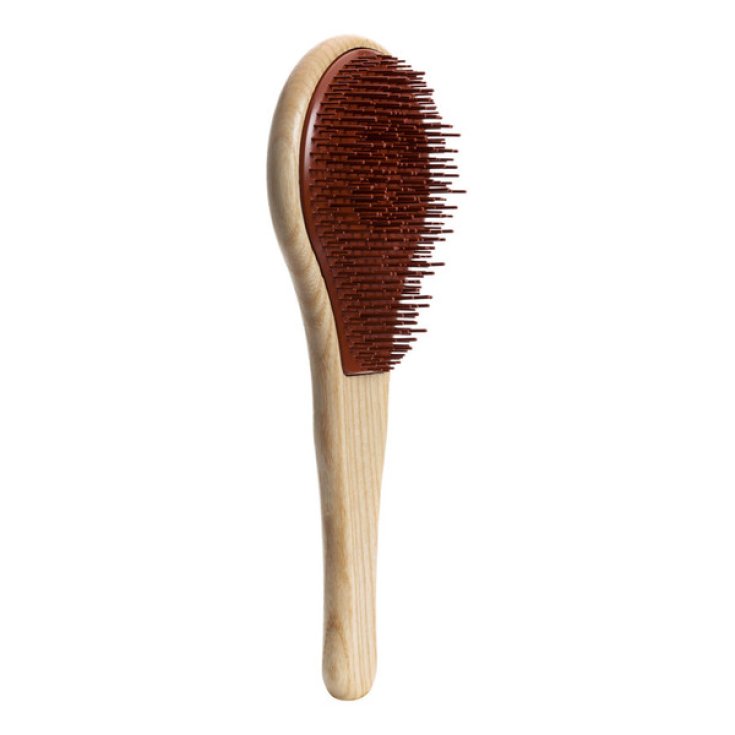 Michel Mercier Natural Wood Spazzola In Legno Per Capelli Ricci