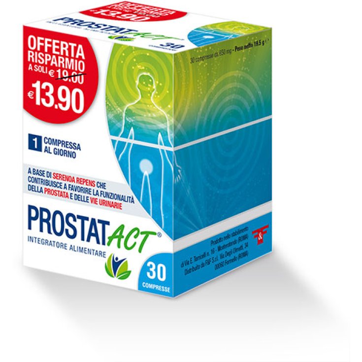 F&F ProstatACT Interatore Alimentare 30 Compresse