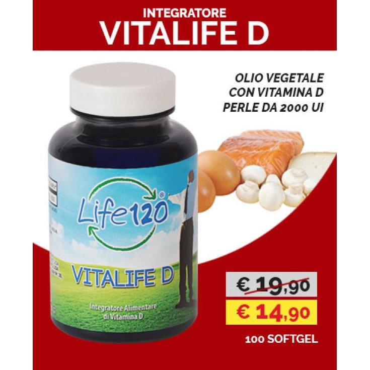 Life 120 Vitalife D Integratore Alimentare 100 Capsule Softgel