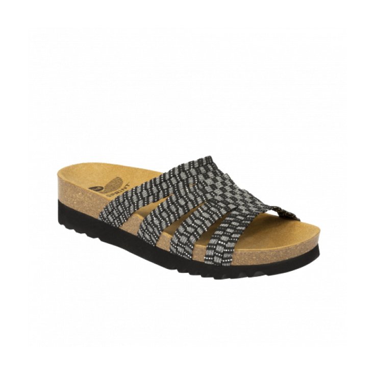 Scholl Saiki Sandalo Senza Cinturino Nero/Peltro Misura 37