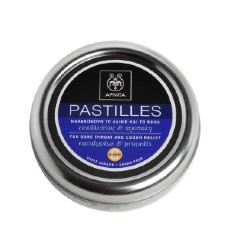 Apivita Pastiglie per Mal di Gola e Tosse con Eucalipto e Propoli 45g
