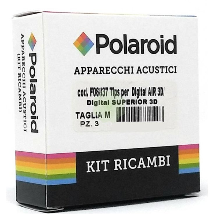 Polaroid Tip Air Superior Kit Ricambi Apparecchi Acustici Taglia M 3 Pezzi