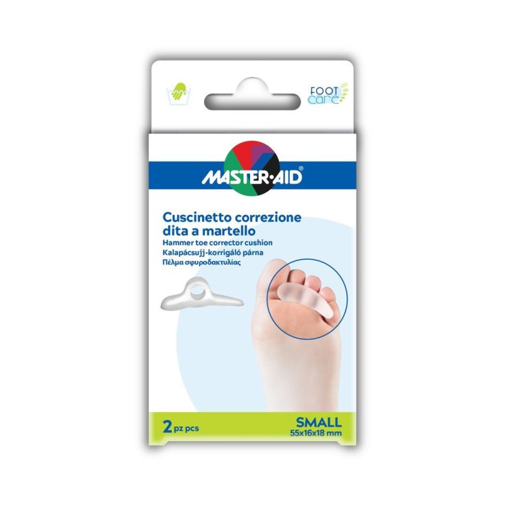 Master-Aid&reg; Foot Care Cuscinetto Correzione Dita A Martello Misura Small 2 Pezzi