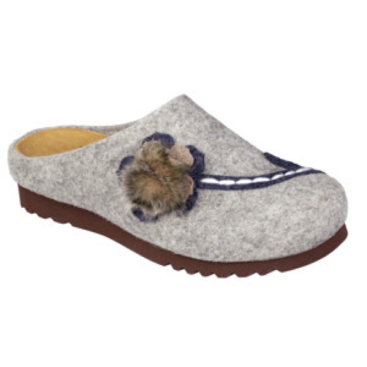 Dr. Scholl&reg; Hermeline Calzatura Donna Feltro Con Fiore Colore Grey Misura 38