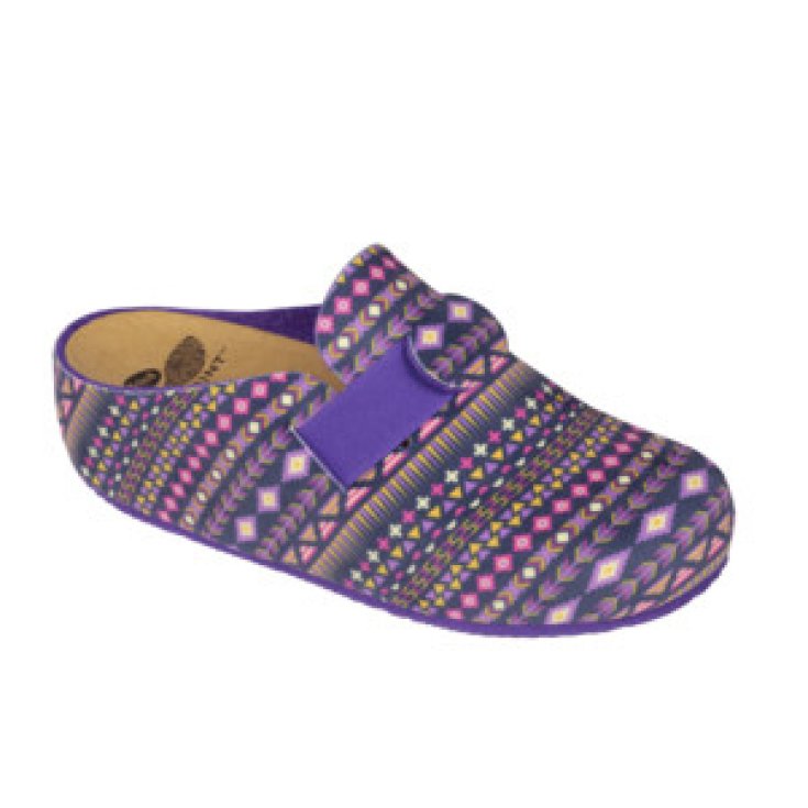 Dr. Scholl&reg; Lareth Calzatura Donna Microfibra Printed Ethnic Viola/Multicolor Misura 40
