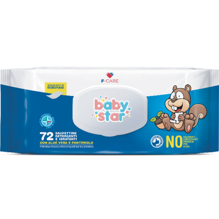 Baby Star Salviettine Detergenti E Idratanti 72 Pezzi