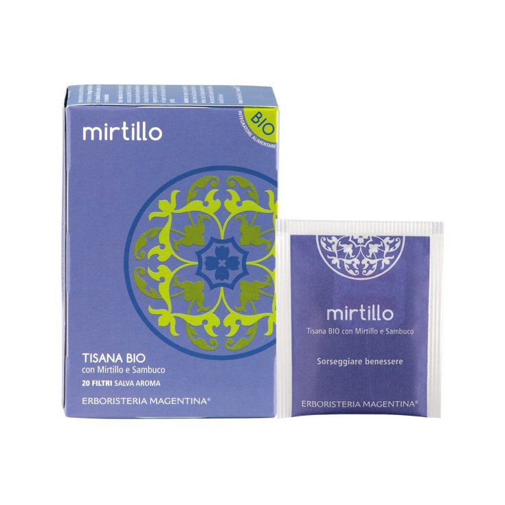 Erboristeria Magentina&reg; Mirtillo Tisana BIO Con Mirtillo E Sambuco 20 Filtri