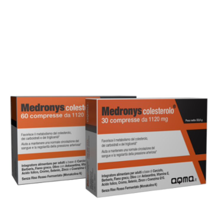Aqma Italia Medronys Colesterolo Integratore Alimentare 30 Compresse