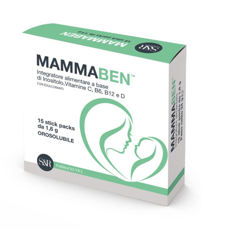 S&R Farmaceutici Mammaben&trade; Integratore Alimentare 15 Stick Pack Da 1,6 g