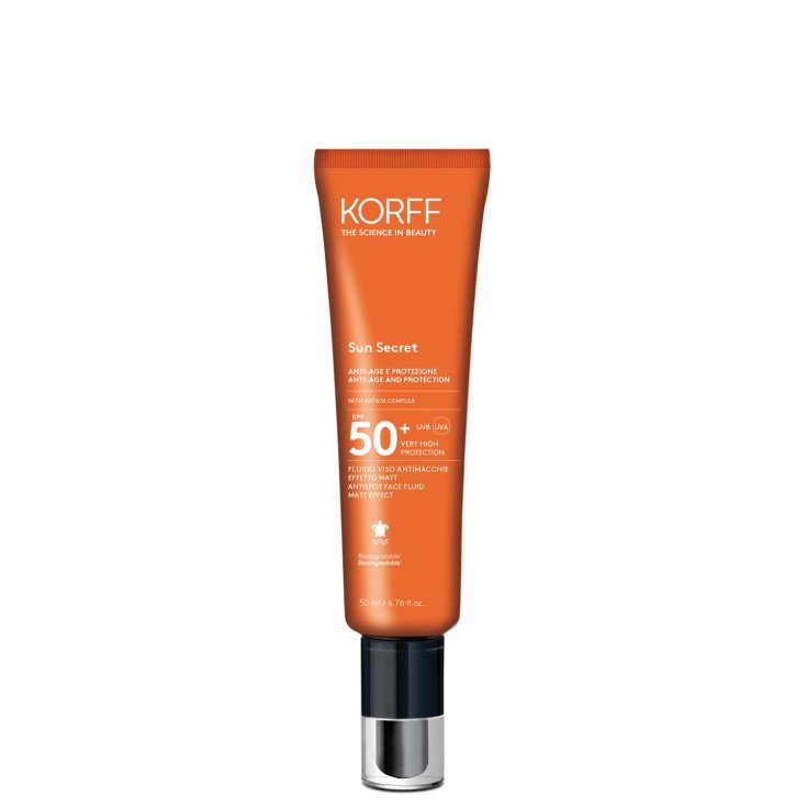 Korff Sun Secret Fluido Viso Antimacchie Effetto Matt Spf50+ 50ml